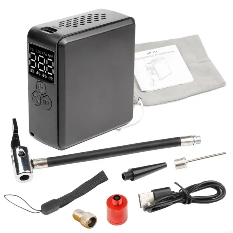 U1JC Tyre Inflators 150PSI Electric Cycling Bike Tire Pump, Rechargeables Battery
U1JC Tyre Inflators 150PSI Electric Cycling Bike Tire Pump, Rechargeables Battery