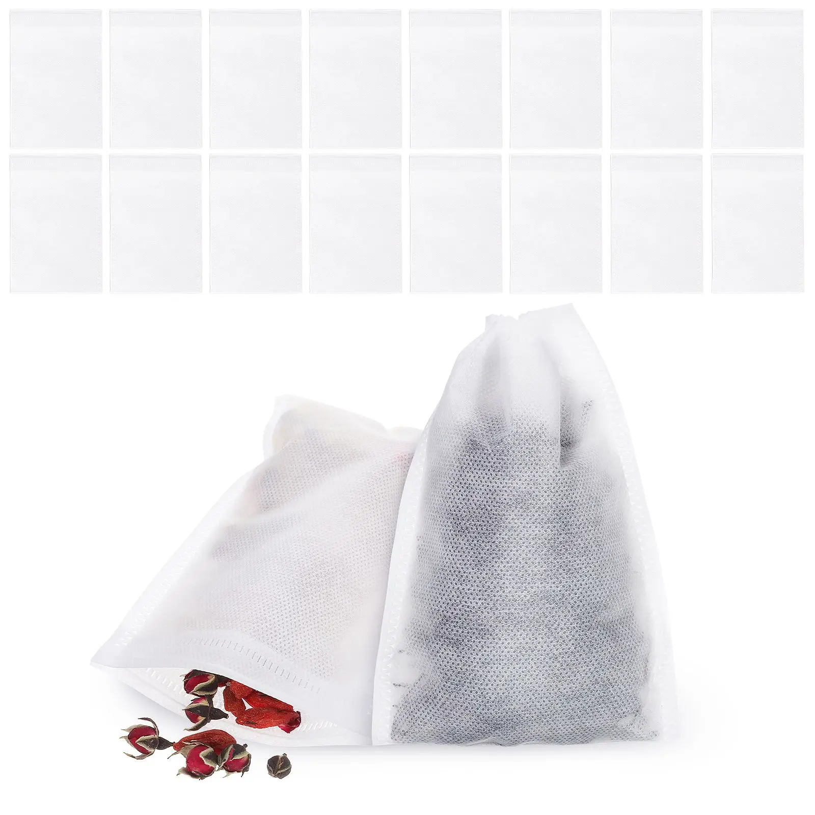 200 Pcs woven Tea Bags Infusers Filter Tea Drawstring Bag Drawstring Seal for Loose Leaf Brewing Coffee Kitchen Bar Supplies
200 Pcs woven Tea Bags Infusers Filter Tea Drawstring Bag Drawstring Seal for Loose Leaf Brewing Coffee Kitchen Bar Supplies