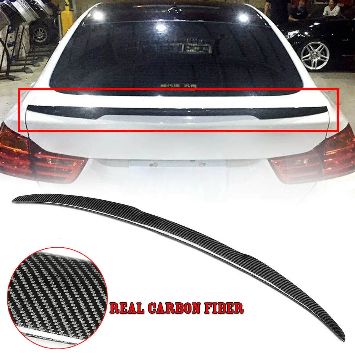 Carbon Fiber Rear Spoiler Wing Trunk Lip Splitter Trim Auto Kit For BMW F36 428i 430i 440i Gran Coupe 4 Door Sedan 2014-2018
Carbon Fiber Rear Spoiler Wing Trunk Lip Splitter Trim Auto Kit For BMW F36 428i 430i 440i Gran Coupe 4 Door Sedan 2014-2018
