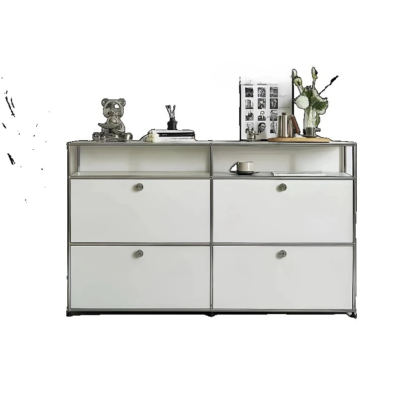 Modern retro modular cabinets, stainless steel living room TV sideboard function adjustable home office storage furniture 
Modern retro modular cabinets, stainless steel living room TV sideboard function adjustable home office storage furniture