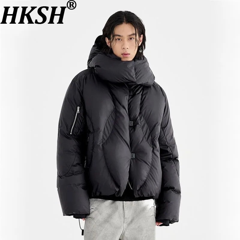 HKSH осень-зима, новый мужской тренд, деконструированный дизайн, ветрозащитный теплый пуховик, свободная повседневная шапка, съемное стеганое пальто HK13058
HKSH осень-зима, новый мужской тренд, деконструированный дизайн, ветрозащитный теплый пуховик, свободная повседневная шапка, съемное стеганое пальто HK13058