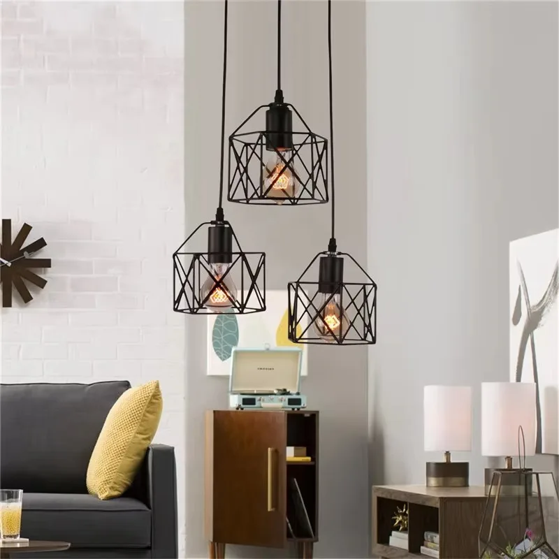 Nordic Modern Simple Iron Industrial Black Kitchen Pendant Lamp Living Room Dinning Hanging Lamp Cheap Price Vintage Chandelier
Nordic Modern Simple Iron Industrial Black Kitchen Pendant Lamp Living Room Dinning Hanging Lamp Cheap Price Vintage Chandelier
