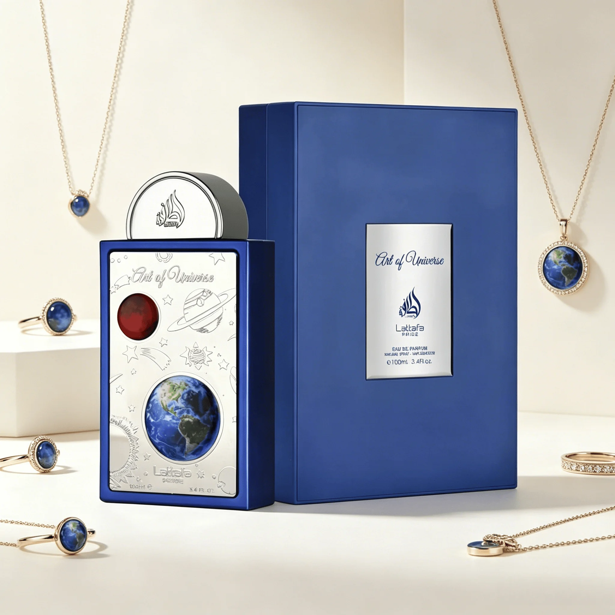 Lattafa Art of Universe Eau de Parfum 100ML With Original Blue Gift Box Long Lasting Rich Woody Spicy Oriental Fragrance Men Perfume Silver Embossed Planet Earth Bottle Luxury Masculine Scent Business Anniversary Holiday Gift for Him
Lattafa Art of Universe Eau de Parfum 100ML With Original Blue Gift Box Long Lasting Rich Woody Spicy Oriental Fragrance Men Perfume Silver Embossed Planet Earth Bottle Luxury Masculine Scent Business Anniversary Holiday Gift for Him