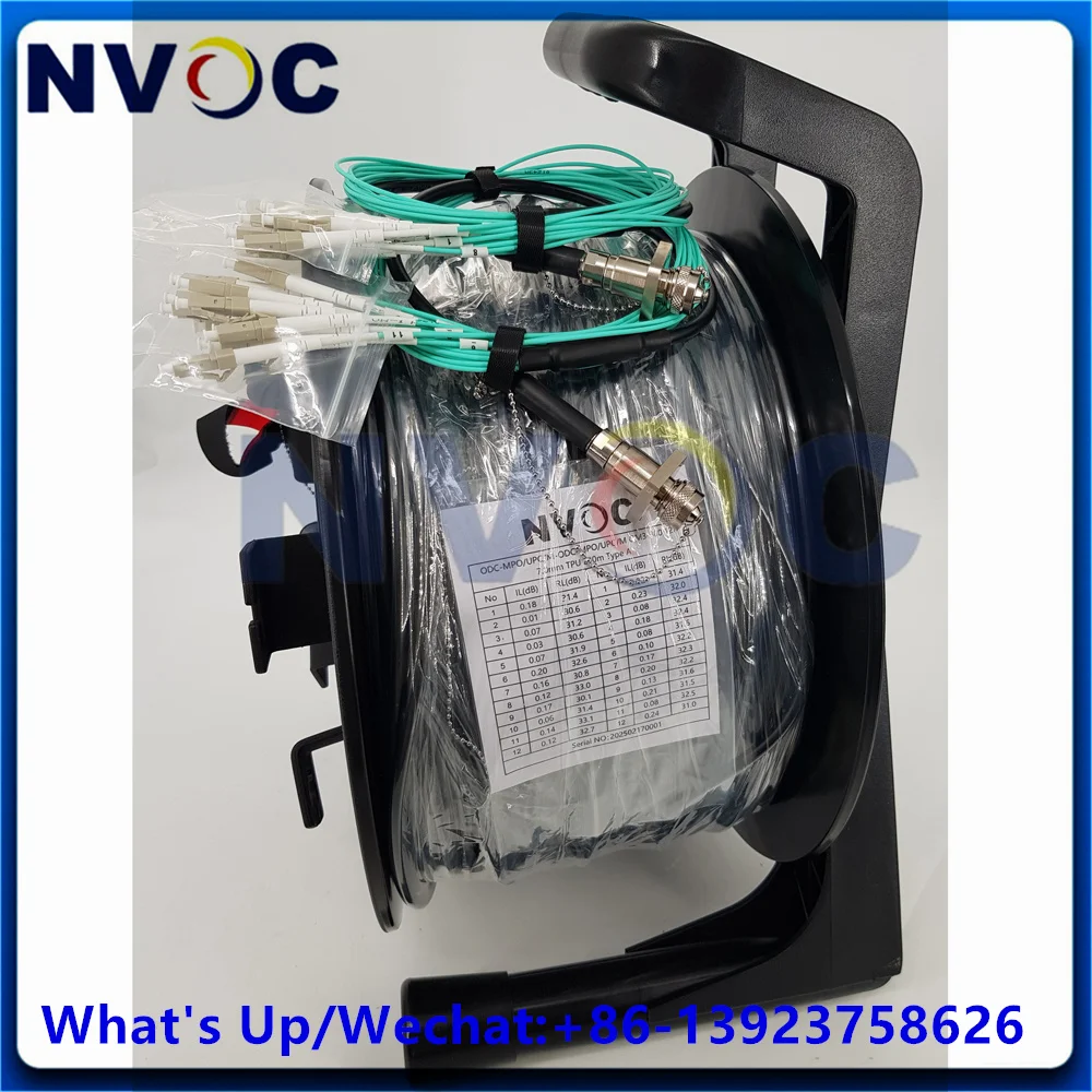 12Core Multi Mode OM3 ODC-MPOUPC Male 75M 7.0mm Armored Fiber Optic Cable With PCD310 And 2Pcs 12C ODC-MPO-F To LCUPC Connector
12Core Multi Mode OM3 ODC-MPOUPC Male 75M 7.0mm Armored Fiber Optic Cable With PCD310 And 2Pcs 12C ODC-MPO-F To LCUPC Connector