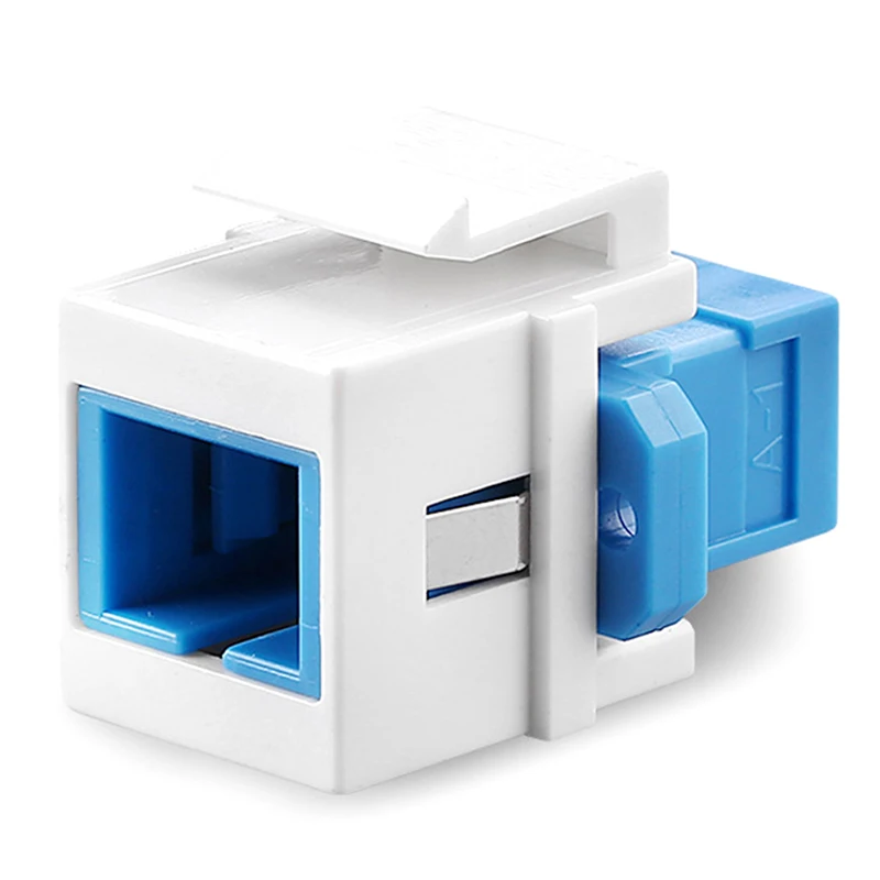 Keystone Jack SC Fiber Optic Module Adapter SC f / F Keystone Module Coupler For Wall Panel Terminal Block Panel
Keystone Jack SC Fiber Optic Module Adapter SC f / F Keystone Module Coupler For Wall Panel Terminal Block Panel
