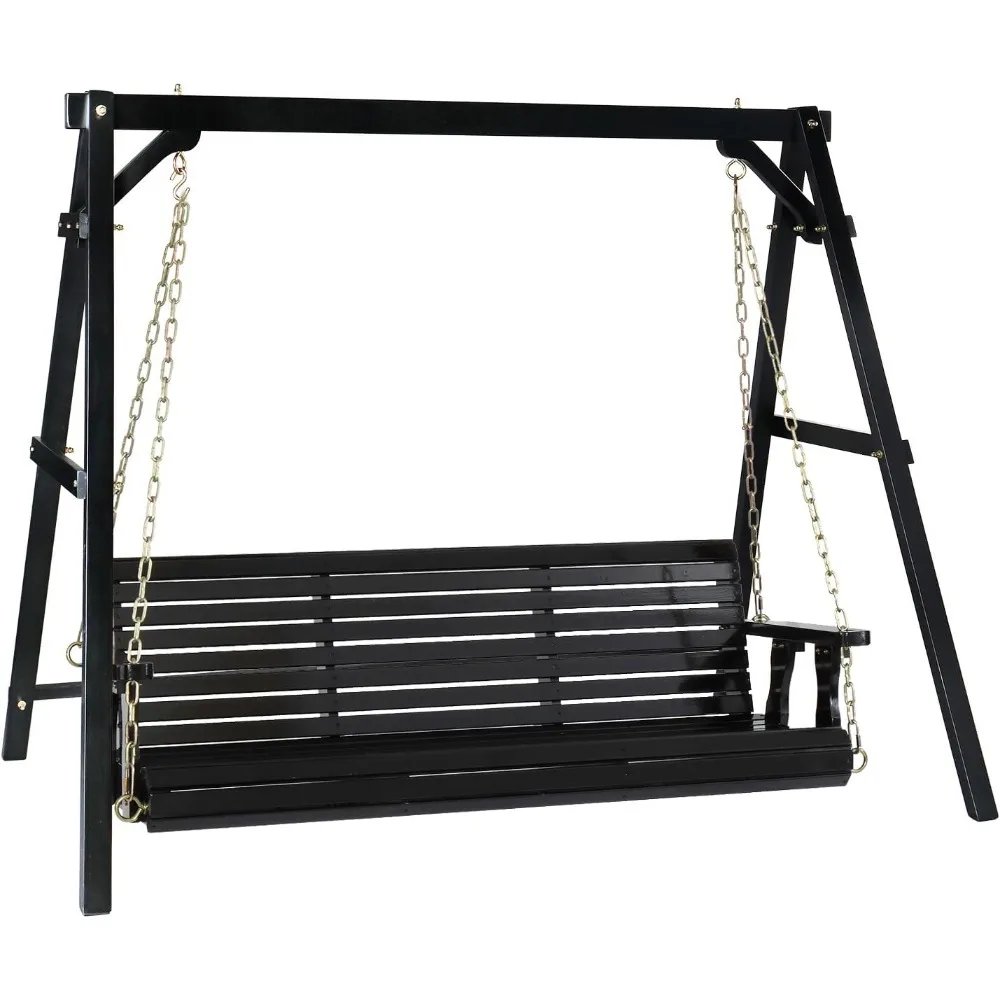 5 FT Outdoor Porch Swing with Frame, Heavy Duty 880 LBS Patio Hanging Swing with Stand for Backyard & Garden, Patios Swings
5 FT Outdoor Porch Swing with Frame, Heavy Duty 880 LBS Patio Hanging Swing with Stand for Backyard & Garden, Patios Swings