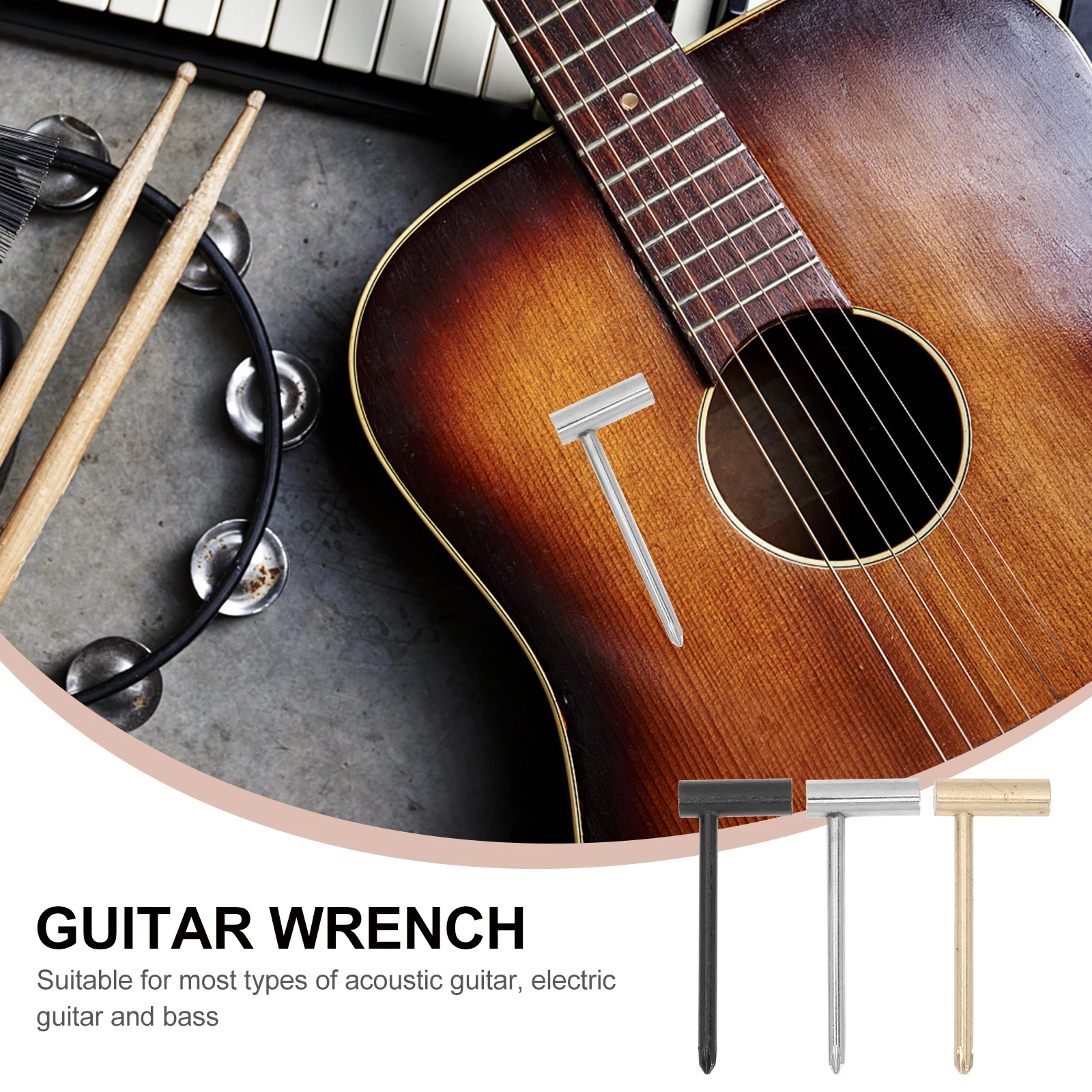 3 Pcs Guitar Wrench Adjustment Hex Accessories Alloy Metal Truss Rods Tool Luthier Repair
3 Pcs Guitar Wrench Adjustment Hex Accessories Alloy Metal Truss Rods Tool Luthier Repair