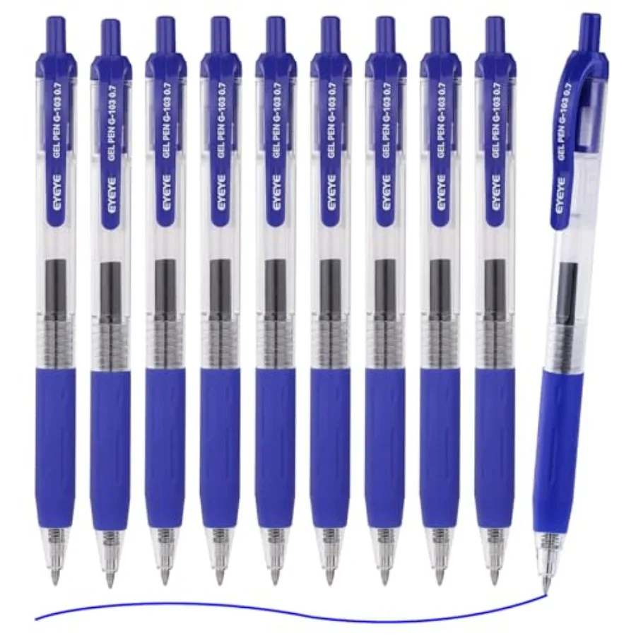 G-103 Retractable Gel Pens, 10 Pack Medium Point Ballpoint Pen Quick Drying, Pen Fine Point Smooth Writing Pens for Office Scho
G-103 Retractable Gel Pens, 10 Pack Medium Point Ballpoint Pen Quick Drying, Pen Fine Point Smooth Writing Pens for Office Scho