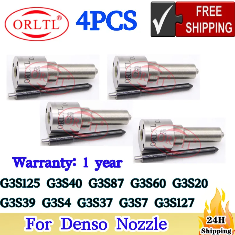 4 PCS G3S125 G3S40 G3S87 G3S60 G3S20 G3S39 G3S4 G3S37 G3S7 G3S127 For Denso Common Rail Fuel Injector Nozzle ORLTL
4 PCS G3S125 G3S40 G3S87 G3S60 G3S20 G3S39 G3S4 G3S37 G3S7 G3S127 For Denso Common Rail Fuel Injector Nozzle ORLTL