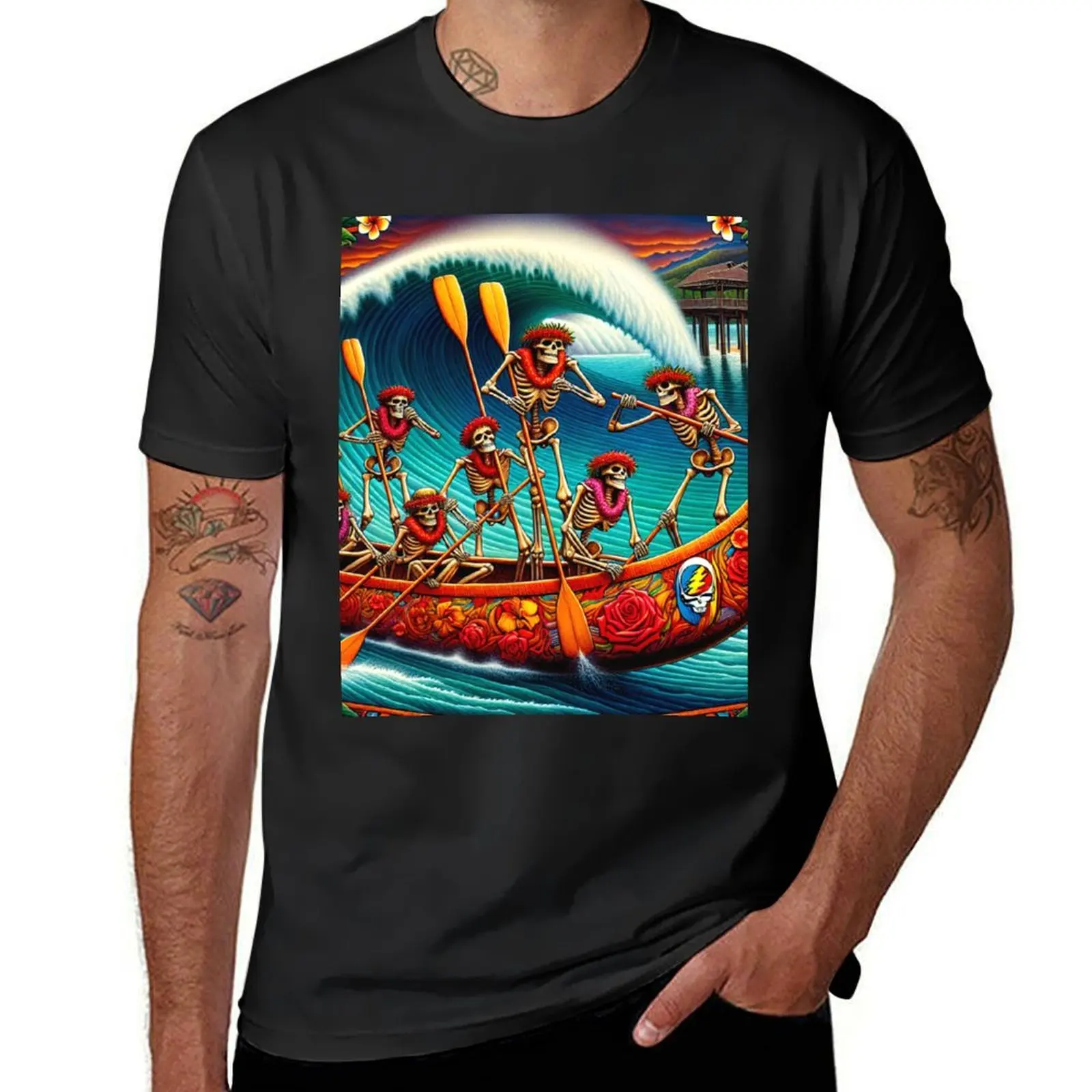Paddling Outrigger Skeletons On Hanalei Bay North Shore Kauai T-Shirt heavyweights cute tops tshirts for men
Paddling Outrigger Skeletons On Hanalei Bay North Shore Kauai T-Shirt heavyweights cute tops tshirts for men