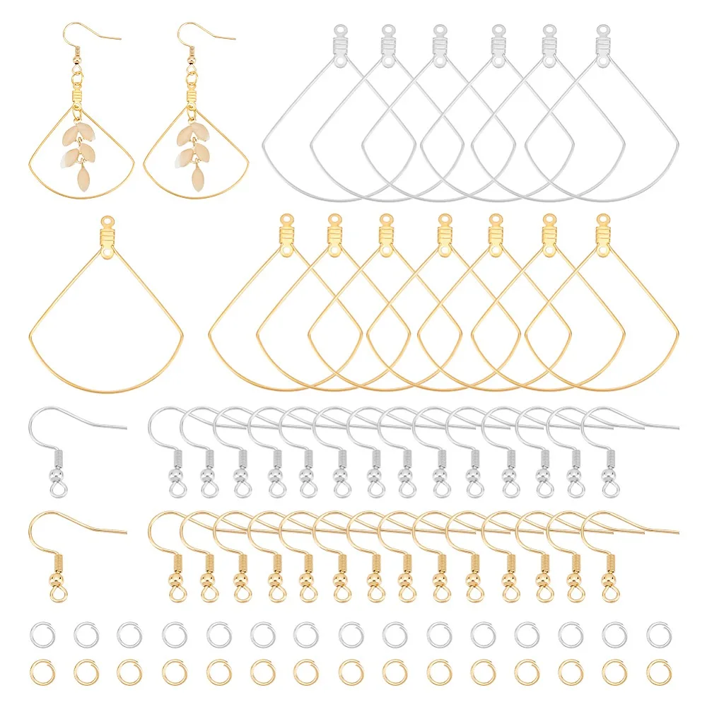 DIY Earring Making Finding Kit Including 304 Stainless Steel Wire Fan Pendant Earrings Findings Earring Hooks Jump Rings
DIY Earring Making Finding Kit Including 304 Stainless Steel Wire Fan Pendant Earrings Findings Earring Hooks Jump Rings