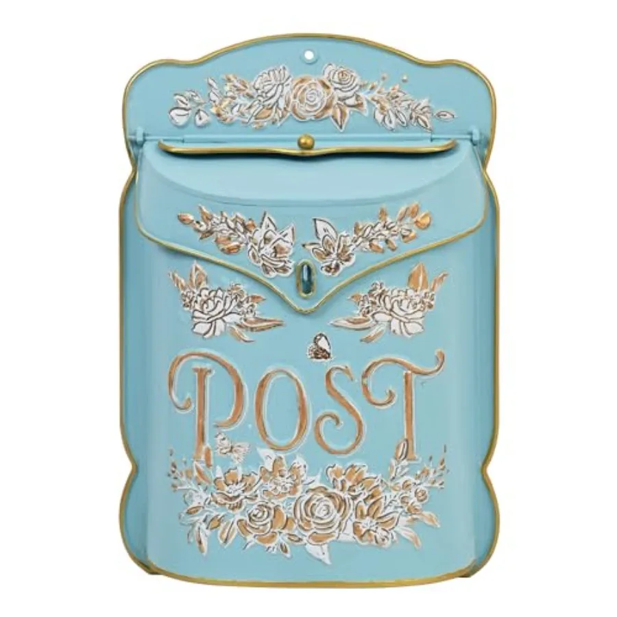 Wall Mount Mailbox for House Outside Vintage Metal Door Mailbox Antique Style Nostalgic Charm Home Decor Garden Vintage English
Wall Mount Mailbox for House Outside Vintage Metal Door Mailbox Antique Style Nostalgic Charm Home Decor Garden Vintage English