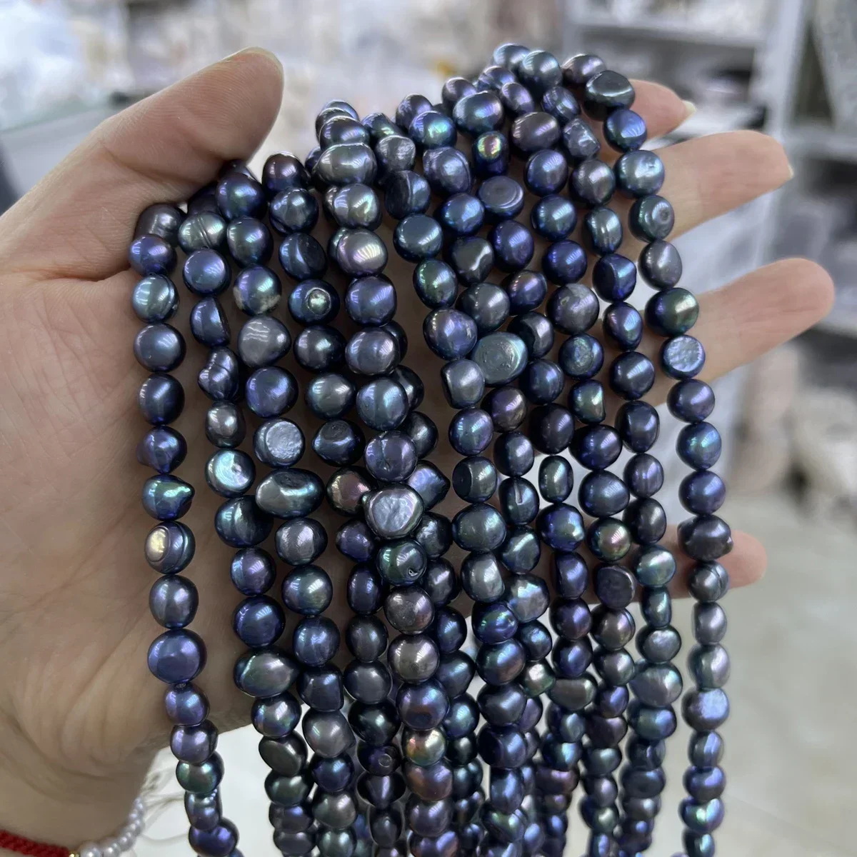 Natural Freshwater Pearl 8-9mm 3A Blue-Purple Flat Sparkle Bead Gift Jewelry MakeDIY Necklace Bracelet Accessories Women Wedding
Natural Freshwater Pearl 8-9mm 3A Blue-Purple Flat Sparkle Bead Gift Jewelry MakeDIY Necklace Bracelet Accessories Women Wedding