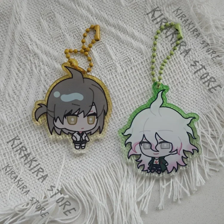 Danganronpa Nagito Komaeda Hinata Hajime Cosplay Fangoods Keychain Keyring Dual-color Rotating Window Acrylic Pendant Ornaments
Danganronpa Nagito Komaeda Hinata Hajime Cosplay Fangoods Keychain Keyring Dual-color Rotating Window Acrylic Pendant Ornaments