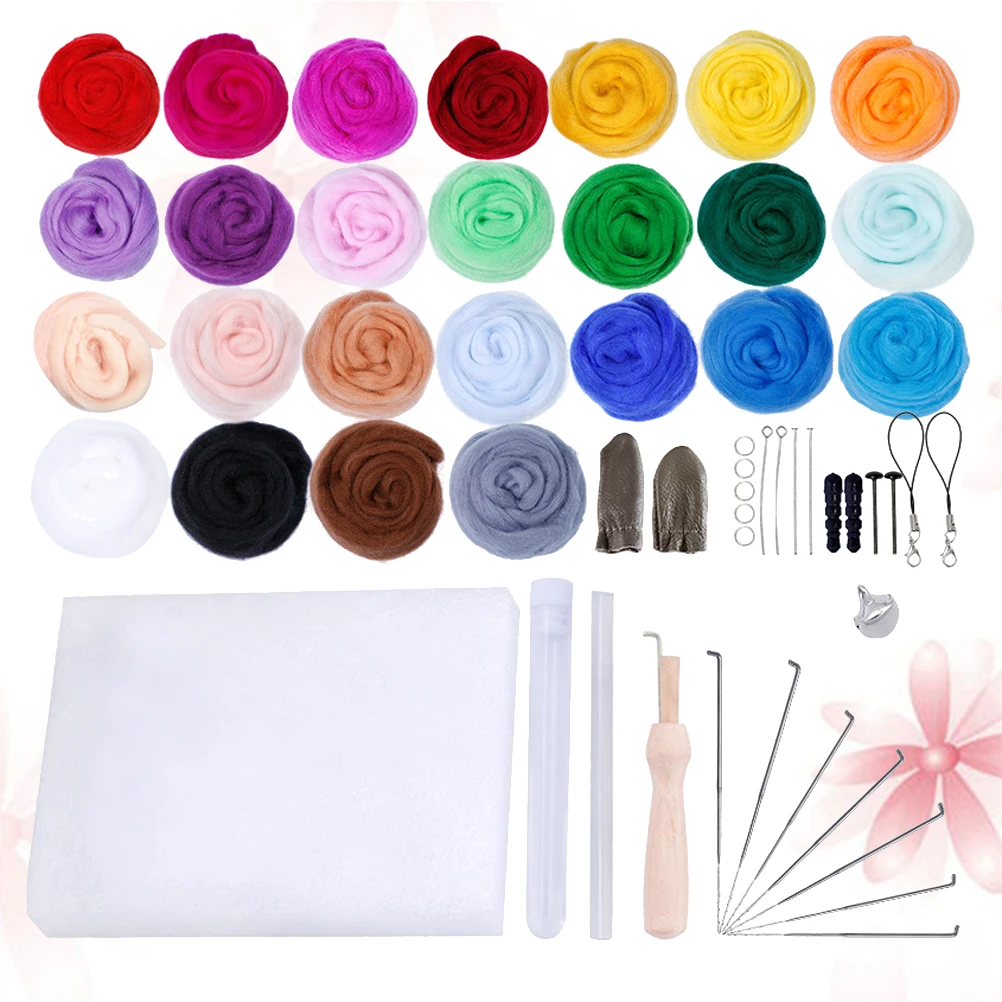 Wool Roving Fiber for Needle Felting Projects Various Colors Tools DIY Crafts Jewelry Waldorf Weaving Wall Hanging Dryer
Wool Roving Fiber for Needle Felting Projects Various Colors Tools DIY Crafts Jewelry Waldorf Weaving Wall Hanging Dryer
