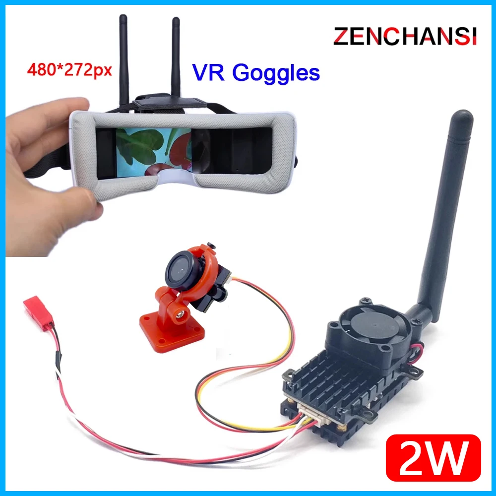 5.8G 48CH FPV VR Goggles Monitor 480p and 5.8G 200/500/1000/2000mW adjustable transmitter launcher with CMOS 700TVL fpv camera
5.8G 48CH FPV VR Goggles Monitor 480p and 5.8G 200/500/1000/2000mW adjustable transmitter launcher with CMOS 700TVL fpv camera
