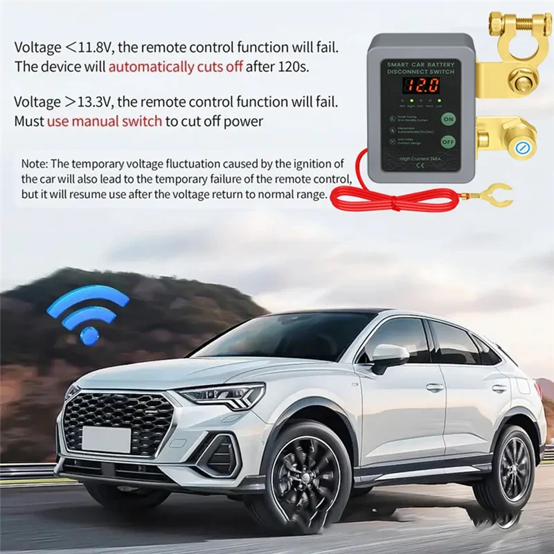A08F-Car Remote Battery Disconnect Switch 12V 240A Remote Control Switch Leakage Protection Power Off Switch Power Switch
A08F-Car Remote Battery Disconnect Switch 12V 240A Remote Control Switch Leakage Protection Power Off Switch Power Switch