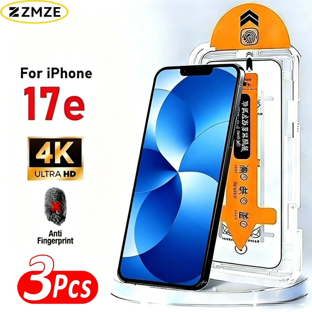 3Pcs High Clear Screen Protector for iPhone 17 16 15 Pro Max 16e 17e Air 14 13 12 11 Pro 15 14 Plus One Click Installation Glass
3Pcs High Clear Screen Protector for iPhone 17 16 15 Pro Max 16e 17e Air 14 13 12 11 Pro 15 14 Plus One Click Installation Glass