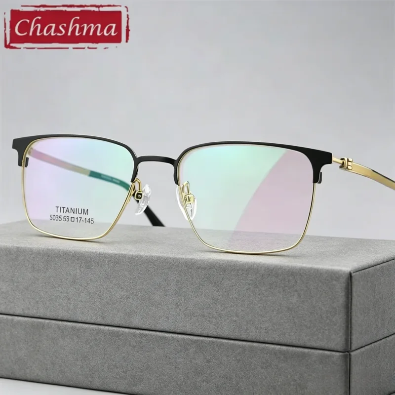 Chashma Prescription Glasses Men Pure Titanium Gafas Ultra Light Optical Eyewear Full Frame Spectacles Eyeglasses Frame for Male
Chashma Prescription Glasses Men Pure Titanium Gafas Ultra Light Optical Eyewear Full Frame Spectacles Eyeglasses Frame for Male