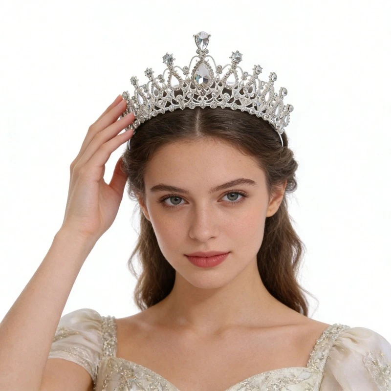 Black Crystal Tiara Rhinestone Bridal Headpiece Dark Queen Style Hair Accessory For Wedding Prom Halloween Costume Party
Black Crystal Tiara Rhinestone Bridal Headpiece Dark Queen Style Hair Accessory For Wedding Prom Halloween Costume Party