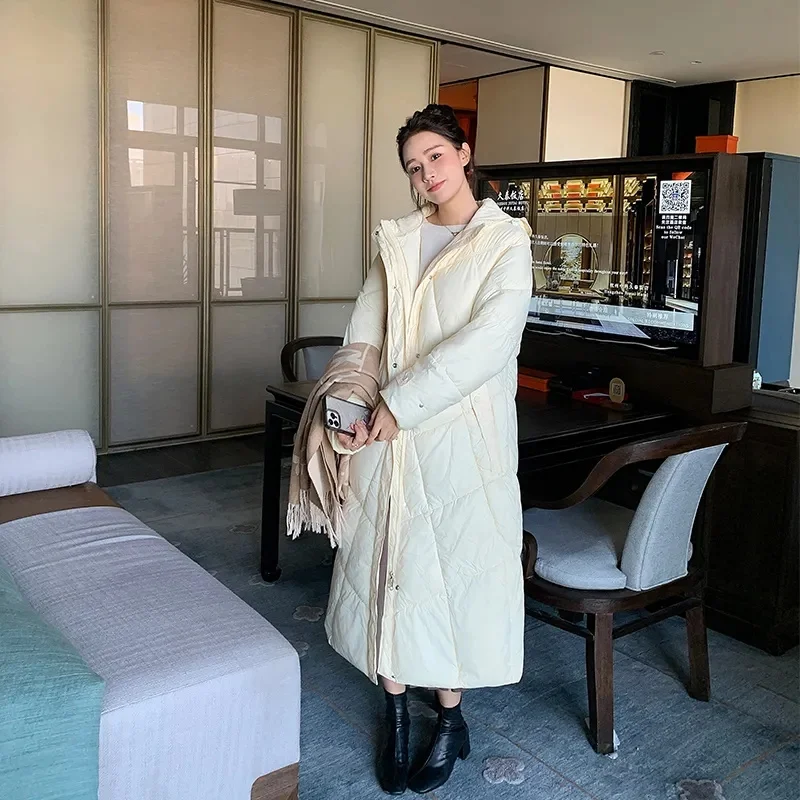 Korean Style Oversized Mid-Length Thickened Women's Cotton Jacket Coat Over-Knee Winter New Arrival High End Cotton Outerwear
Korean Style Oversized Mid-Length Thickened Women's Cotton Jacket Coat Over-Knee Winter New Arrival High End Cotton Outerwear