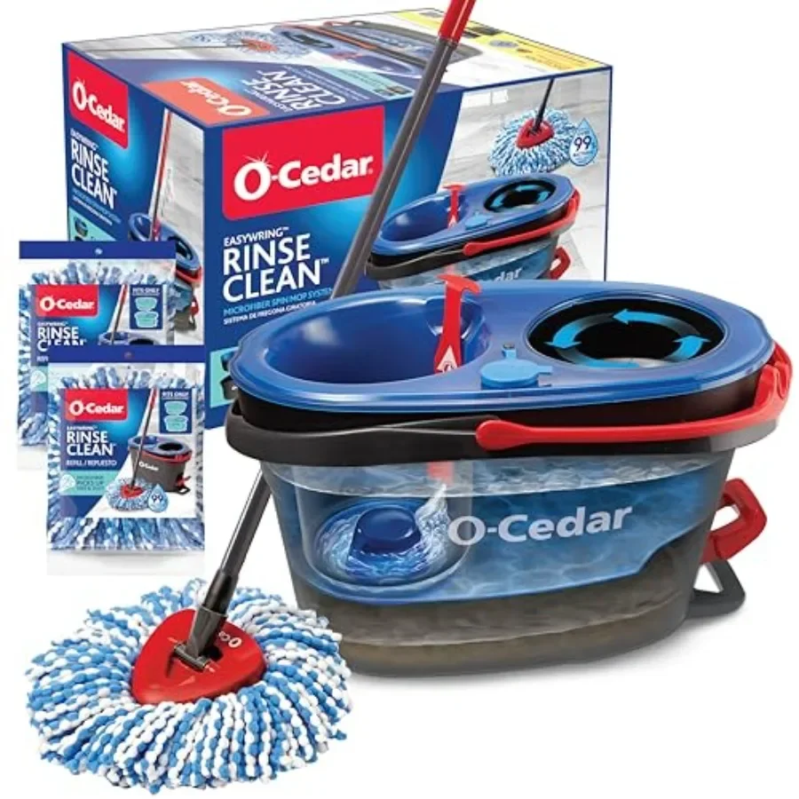 Система для уборки RinseClean Spin Mop и ведро с отжимом + 2 дополнительные насадки для швабры. Очищает водой, удаляет 99% бактерий.
Система для уборки RinseClean Spin Mop и ведро с отжимом + 2 дополнительные насадки для швабры. Очищает водой, удаляет 99% бактерий.