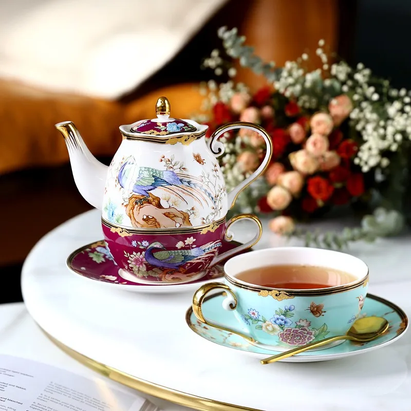 Phoenix Bone China Tea Set, Hand-Painted Gold Trim Teapot & Cups, European Luxury Afternoon Tea Set, Elegant Gift for Women
Phoenix Bone China Tea Set, Hand-Painted Gold Trim Teapot & Cups, European Luxury Afternoon Tea Set, Elegant Gift for Women