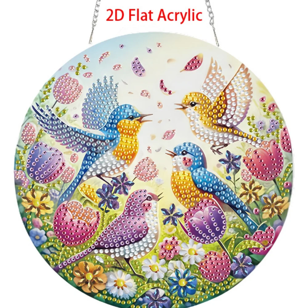 2D Flat Acrylic, 5D DIY Diamond Painting Kit suitable for beginners, acrylic mosaic handmade craft pendant, animal bird pattern
2D Flat Acrylic, 5D DIY Diamond Painting Kit suitable for beginners, acrylic mosaic handmade craft pendant, animal bird pattern