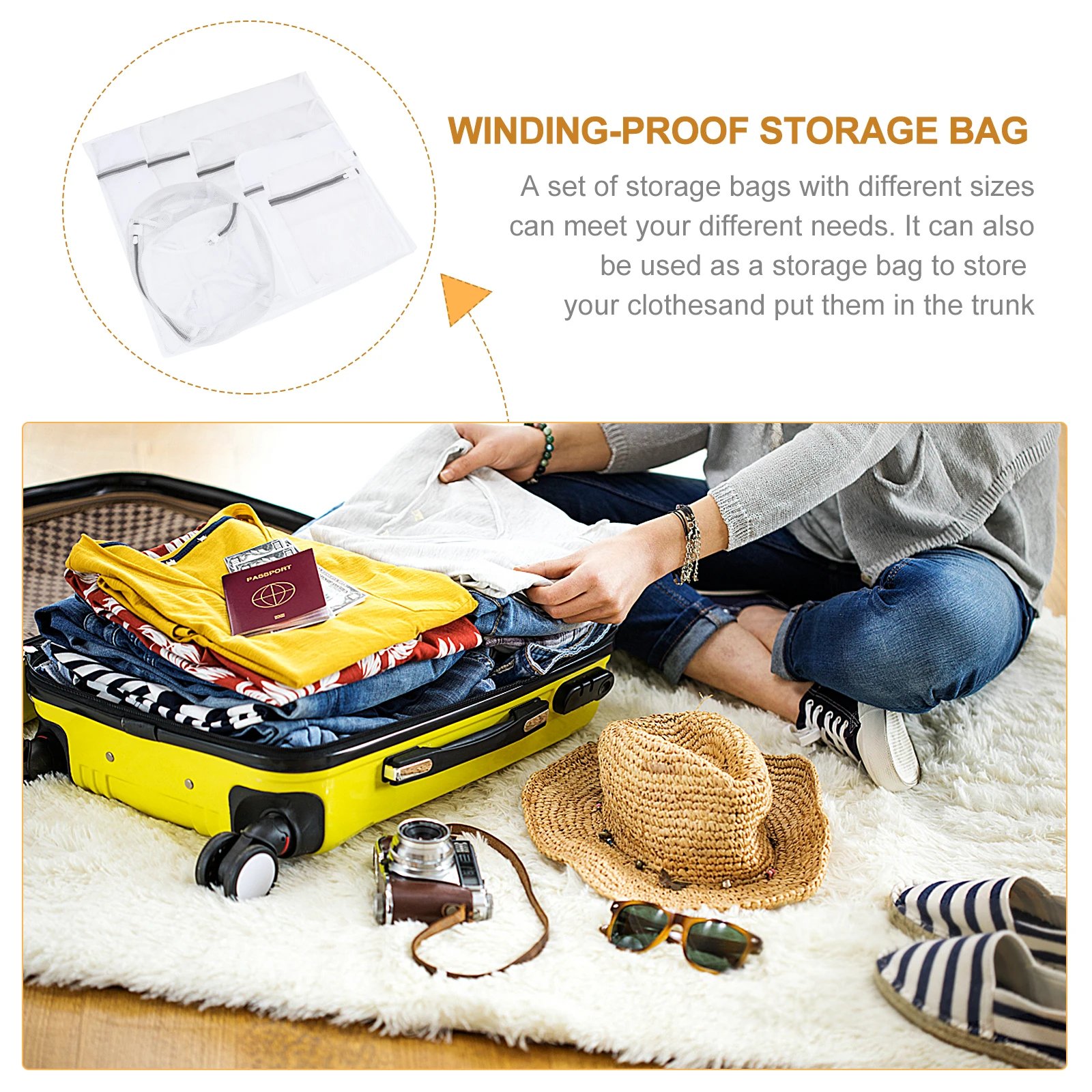 7pcs Laundry Zipper Mesh Washing Bag Set For Delicates Underwear Bra Rustproof Zipper Snag Tangle Protection See-Through Design
7pcs Laundry Zipper Mesh Washing Bag Set For Delicates Underwear Bra Rustproof Zipper Snag Tangle Protection See-Through Design