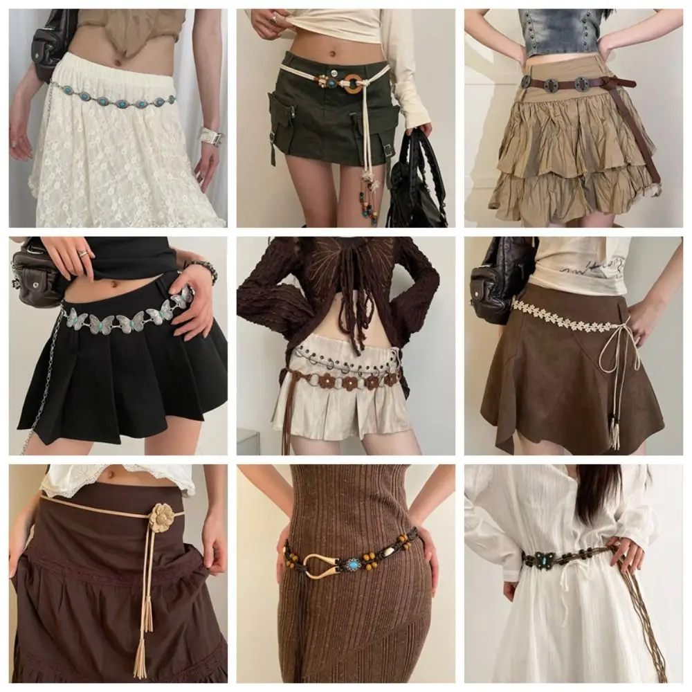 Trendy Alloy Waist Chain Butterfly Tassel Adjustable Bohemian Belt Y2K Vintage Flower Bohemian Belt Women
Trendy Alloy Waist Chain Butterfly Tassel Adjustable Bohemian Belt Y2K Vintage Flower Bohemian Belt Women