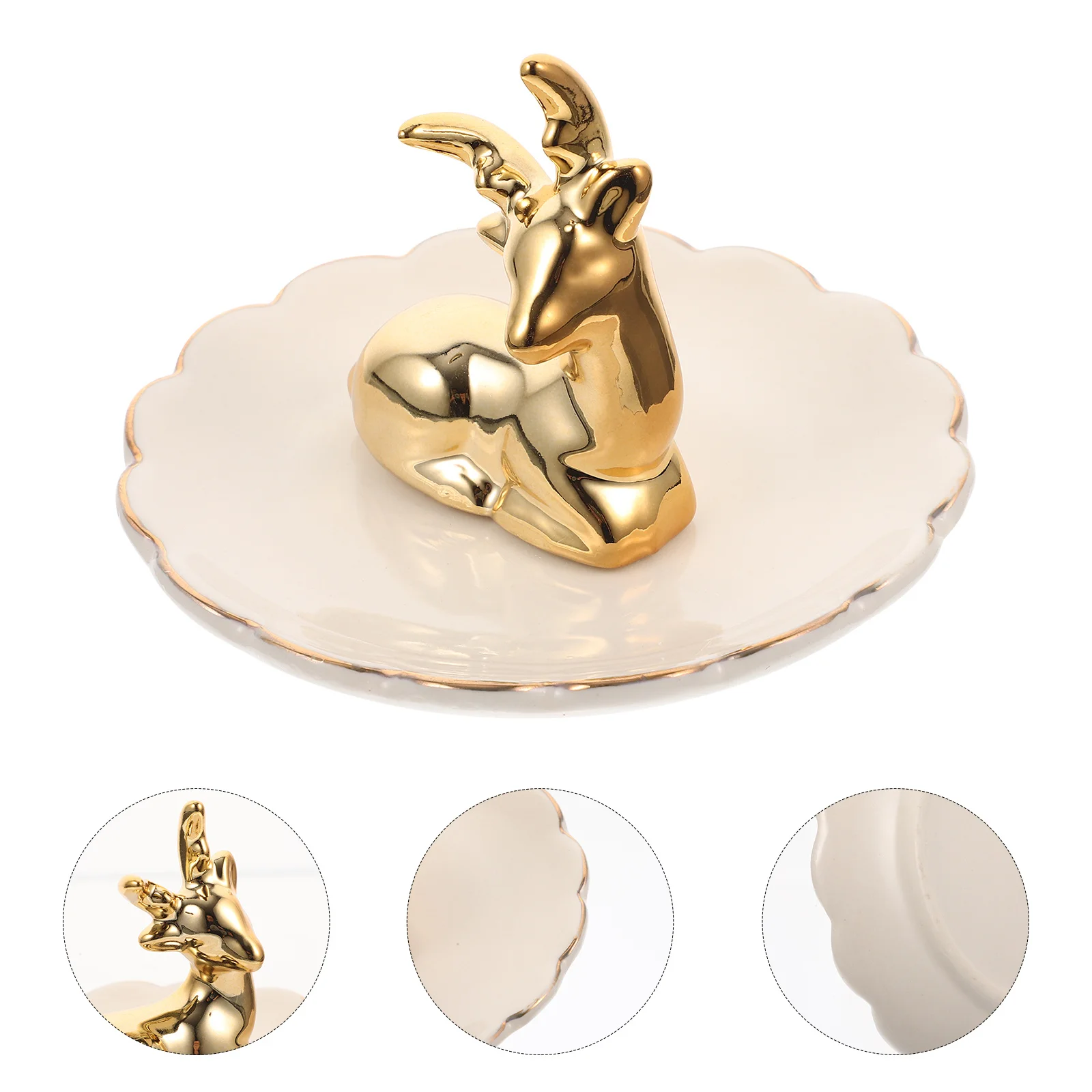 Керамический поднос для хранения украшений с декором в виде оленя, многофункциональный настольный органайзер для колец, серег, ключей и мелочей, подарок
Керамический поднос для хранения украшений с декором в виде оленя, многофункциональный настольный органайзер для колец, серег, ключей и мелочей, подарок