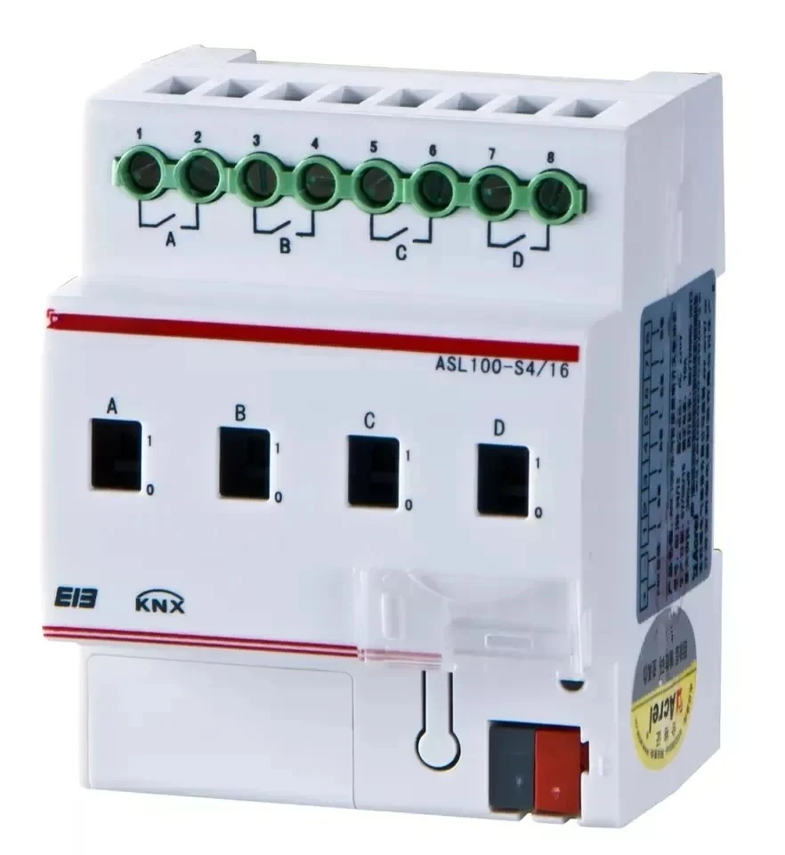 ASL100-S4/16 Din rail installation intelligent light controlling device with IP20 DC power supply with LED indicator light
ASL100-S4/16 Din rail installation intelligent light controlling device with IP20 DC power supply with LED indicator light