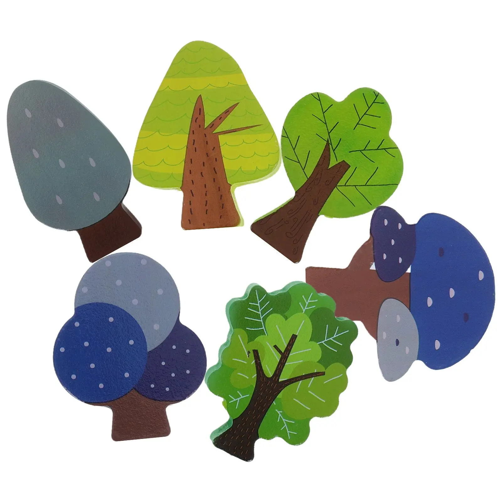 6 Vividly Painted Wooden Trees Track Scene Accessories for Kids Train Set Decor Mini Educational Play Blocks
6 Vividly Painted Wooden Trees Track Scene Accessories for Kids Train Set Decor Mini Educational Play Blocks