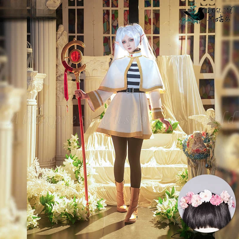 Anime Sousou No Freeze Cosplay Freeze Dress Wig 150cm Prop Shoes Anime Magician Dress Elf Ear Halloween Carnival Party Clothes
Anime Sousou No Freeze Cosplay Freeze Dress Wig 150cm Prop Shoes Anime Magician Dress Elf Ear Halloween Carnival Party Clothes