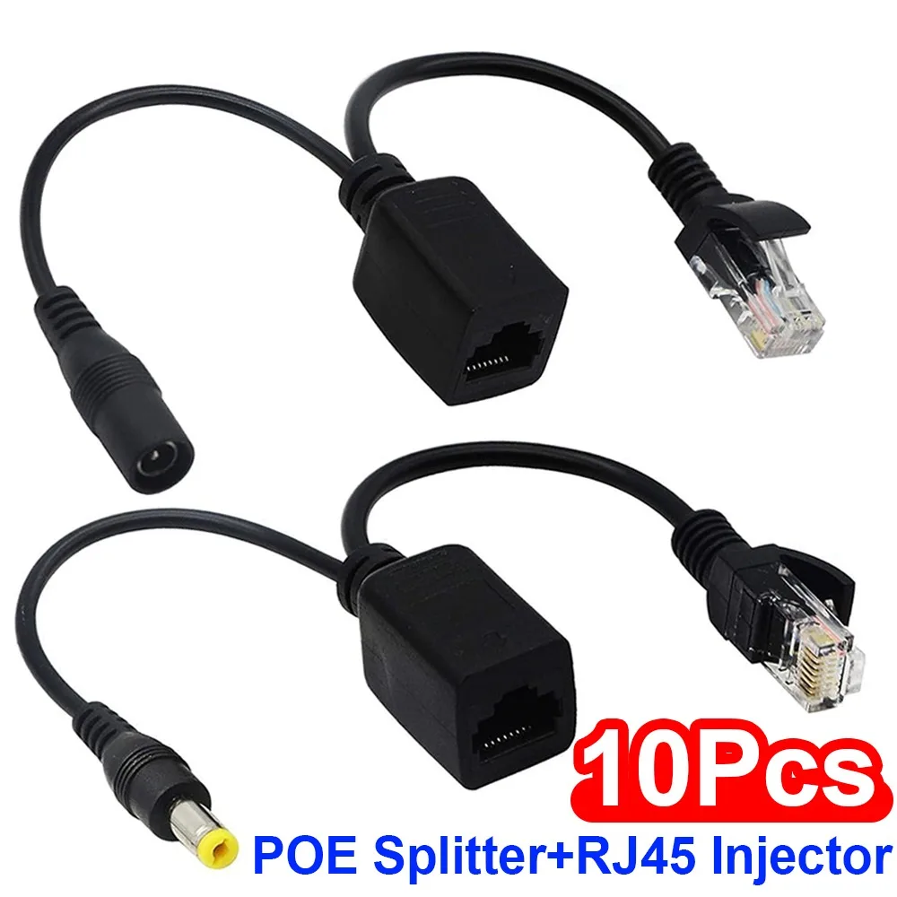 1-10Pcs POE Cable Passive Power Over Ethernet Adapter Cable POE Splitter RJ45 Injector Power Supply Module 12v For IP Camea
1-10Pcs POE Cable Passive Power Over Ethernet Adapter Cable POE Splitter RJ45 Injector Power Supply Module 12v For IP Camea