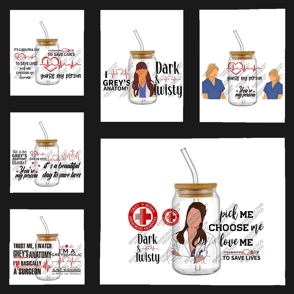 Funny Medical Drama Waterproof Selfadhesive Tumbler Can Decals Hospital TV Show Quote UV DTF Cup Sticker DIY Crafts Decal
Funny Medical Drama Waterproof Selfadhesive Tumbler Can Decals Hospital TV Show Quote UV DTF Cup Sticker DIY Crafts Decal