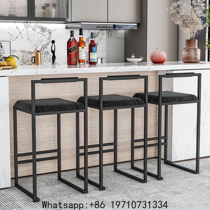 Nordic Velvet Black Bar Chairs for Kitchen Furniture Iron High Bar Stool Nordic Luxury Bar Seat Counter Stool Modern Furniture
Nordic Velvet Black Bar Chairs for Kitchen Furniture Iron High Bar Stool Nordic Luxury Bar Seat Counter Stool Modern Furniture