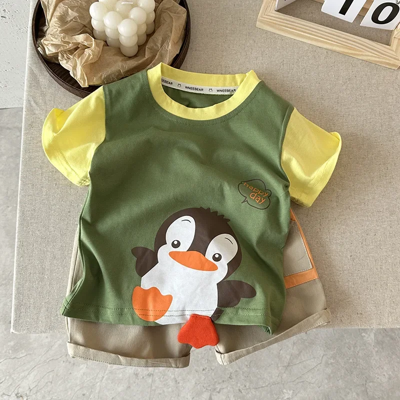 Boys' Summer Clothes Cartoon Short Sleeve Two piece Set 2025 New Style 1-3 Year Old Children's Summer Clothes Boys' Baby Clothes
Boys' Summer Clothes Cartoon Short Sleeve Two piece Set 2025 New Style 1-3 Year Old Children's Summer Clothes Boys' Baby Clothes