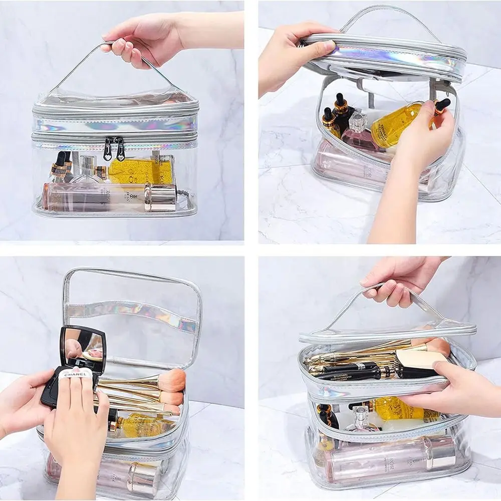 Large Capacity Makeup Bag Portable Dual Layer Waterproof Toiletry Bags Durable Cosmetic Case
Large Capacity Makeup Bag Portable Dual Layer Waterproof Toiletry Bags Durable Cosmetic Case