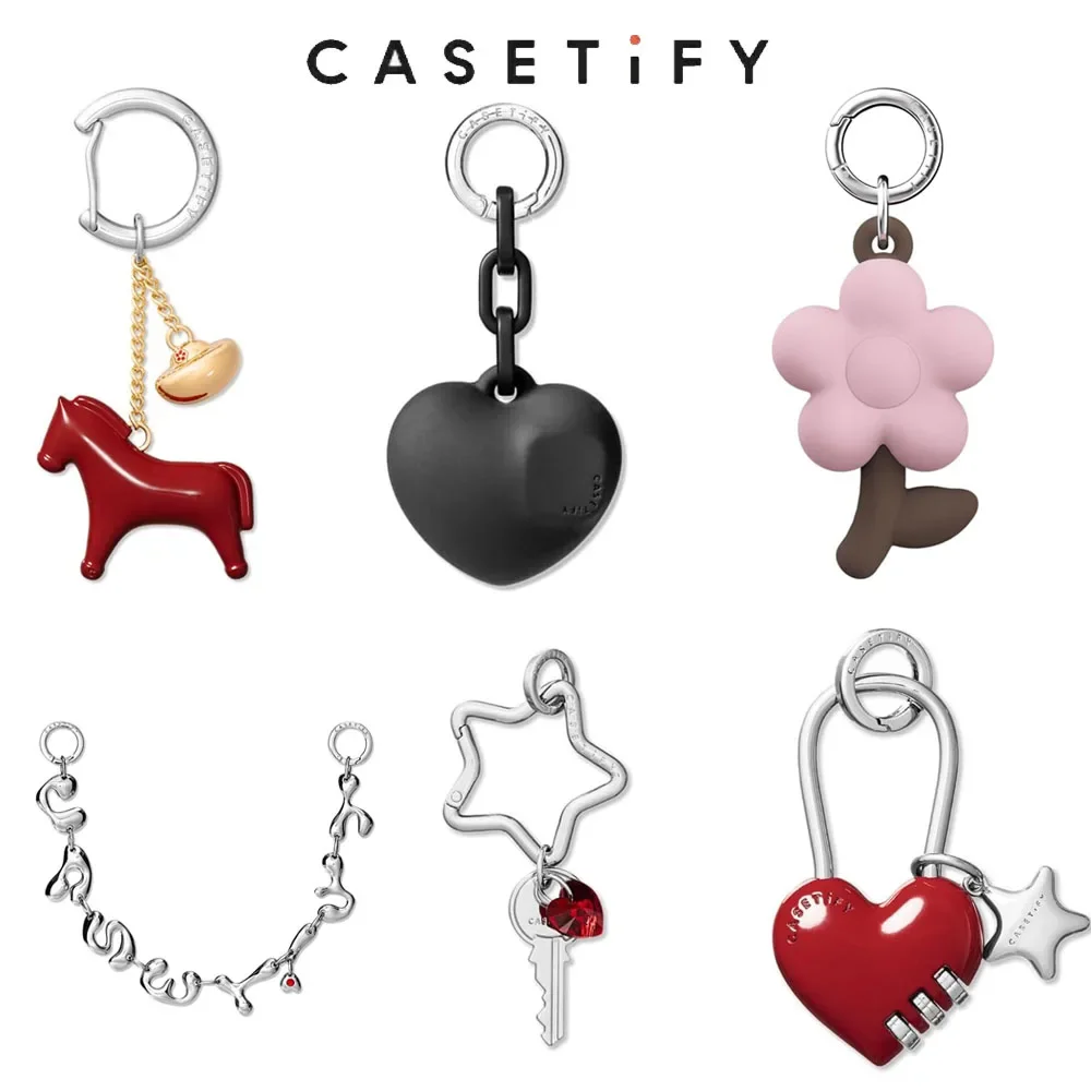 CASETiFY Charm Keychain Cherry Blossom Metallic Bow Shiny Silver Chain Puffy Heart Heart Lock Lucky Pony Silicon Flower Twinkle
CASETiFY Charm Keychain Cherry Blossom Metallic Bow Shiny Silver Chain Puffy Heart Heart Lock Lucky Pony Silicon Flower Twinkle
