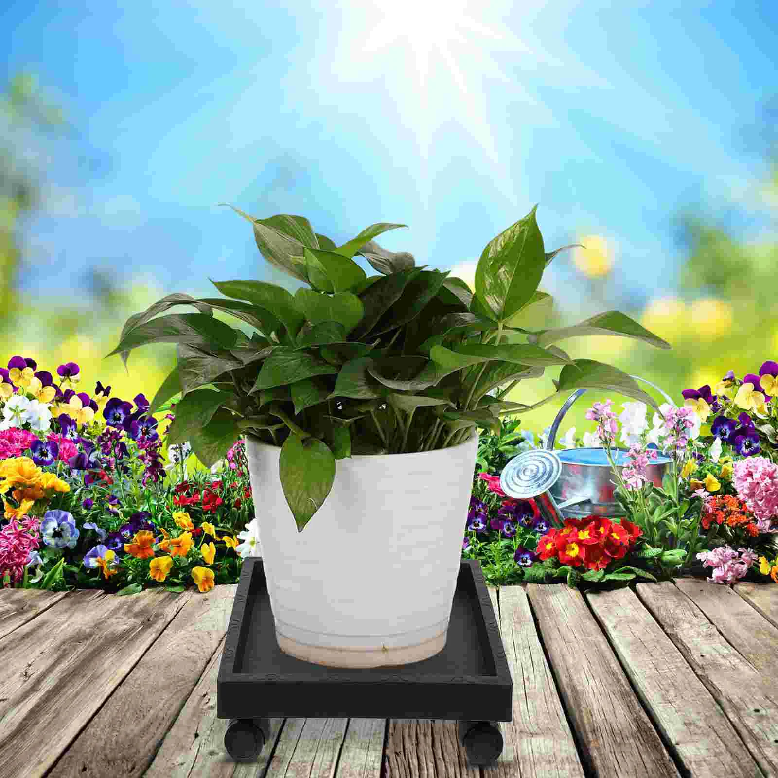 Square Flower Pot Tray Caster Wheels Mobile Flowerpot Cart Holder Patio Stand Indoor Plant with Dolly
Square Flower Pot Tray Caster Wheels Mobile Flowerpot Cart Holder Patio Stand Indoor Plant with Dolly