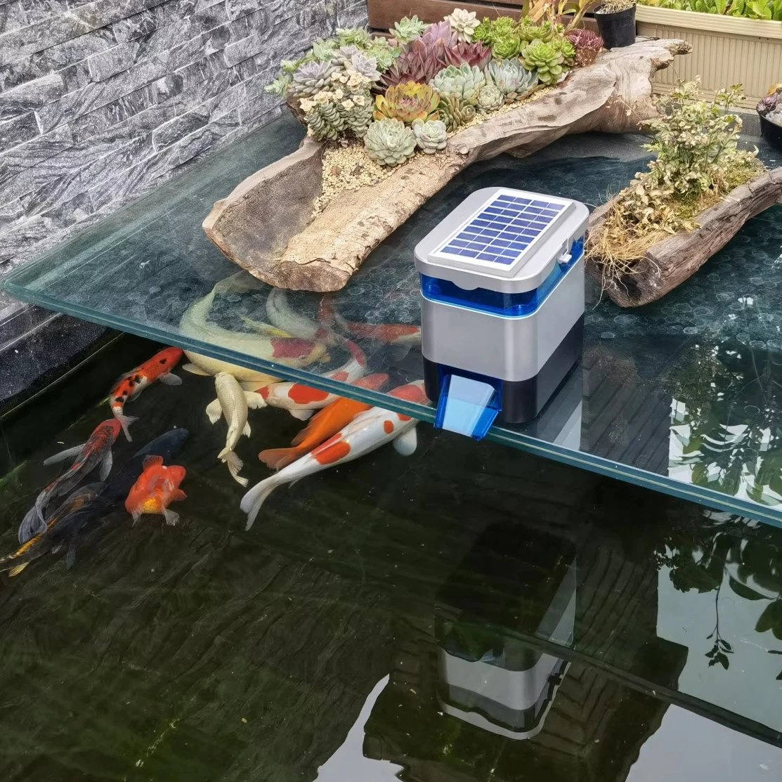 Small Timing Solar Aquarium Fish Feeder Eco-Friendly Remote Control Pond Feeder Made Of Plastic
Small Timing Solar Aquarium Fish Feeder Eco-Friendly Remote Control Pond Feeder Made Of Plastic