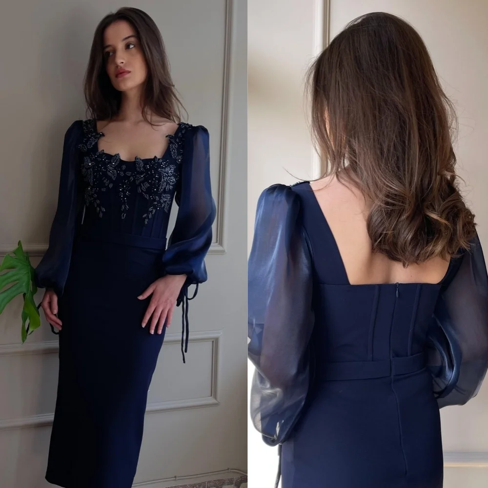 Customized Modern Style Jersey Sequined Straight Square Neck Midi Dresses Bespoke Occasion Intricate Retro
Customized Modern Style Jersey Sequined Straight Square Neck Midi Dresses Bespoke Occasion Intricate Retro