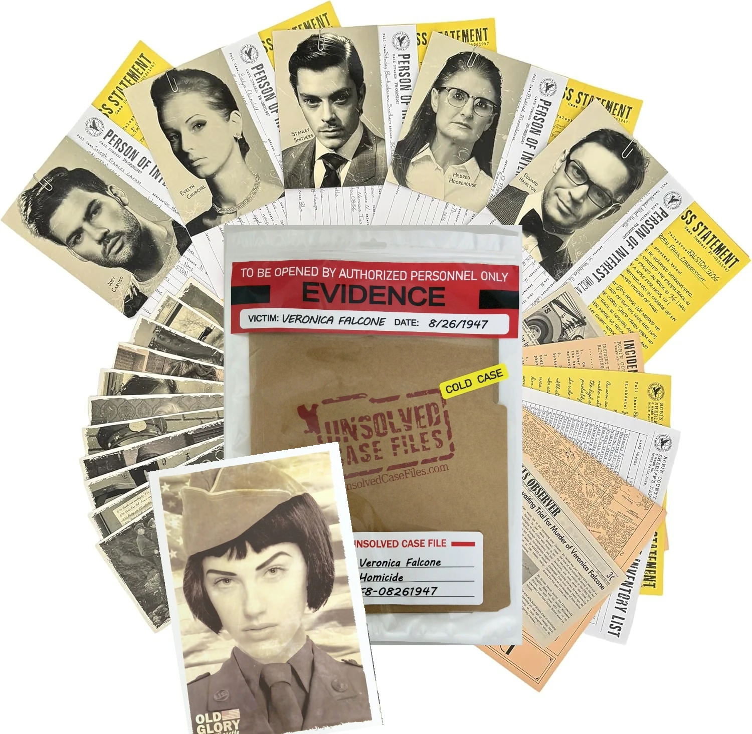 Unsolved Case Files: Veronica Falcone – Cold Case Murder Mystery Game, Solve Puzzles & Find the Killer, True Crime Board Game
Unsolved Case Files: Veronica Falcone – Cold Case Murder Mystery Game, Solve Puzzles & Find the Killer, True Crime Board Game