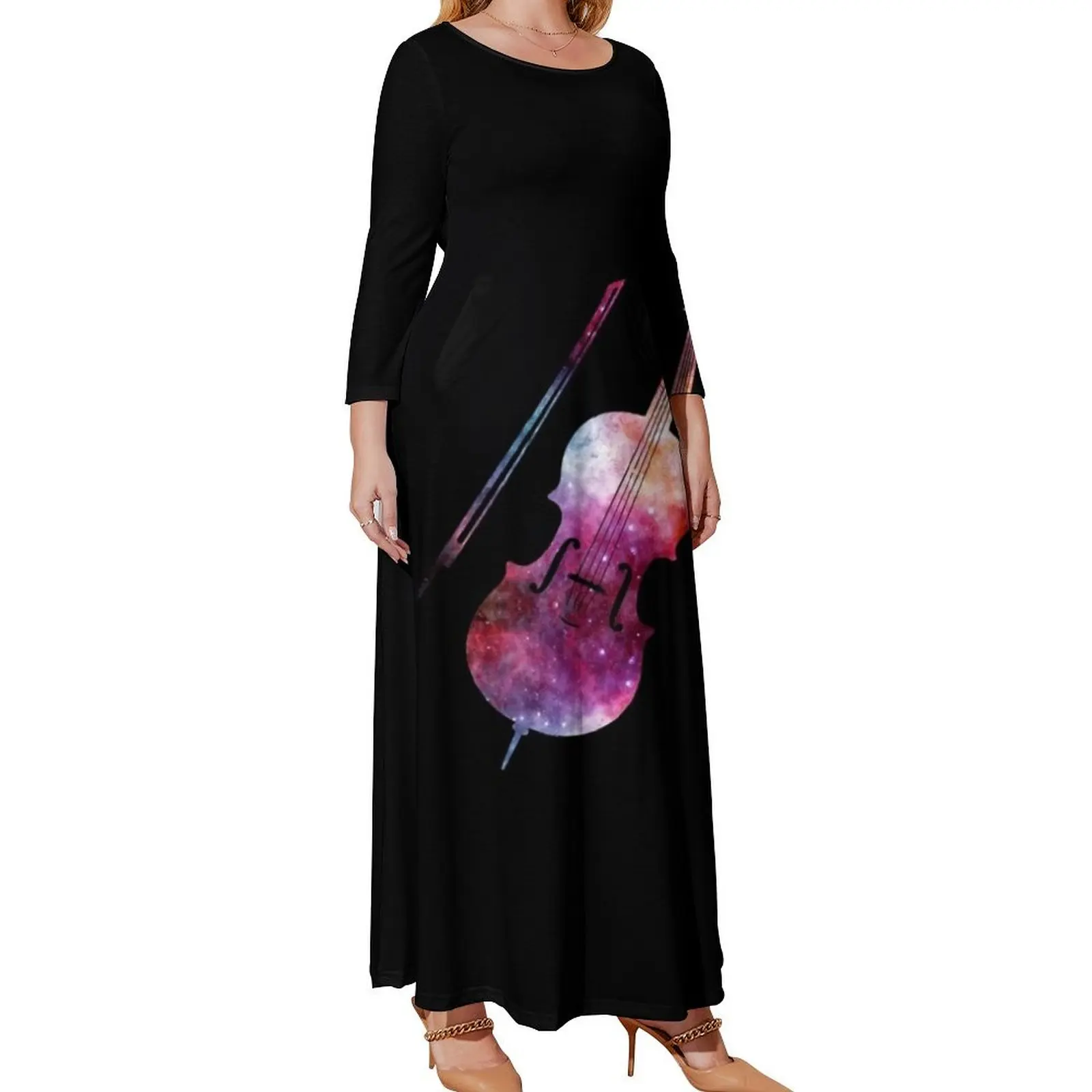 Galaxy Cello vector Long Sleeved Dress Women's dress beach dresses Long dress woman elegant chic wedding evening dresses
Galaxy Cello vector Long Sleeved Dress Women's dress beach dresses Long dress woman elegant chic wedding evening dresses