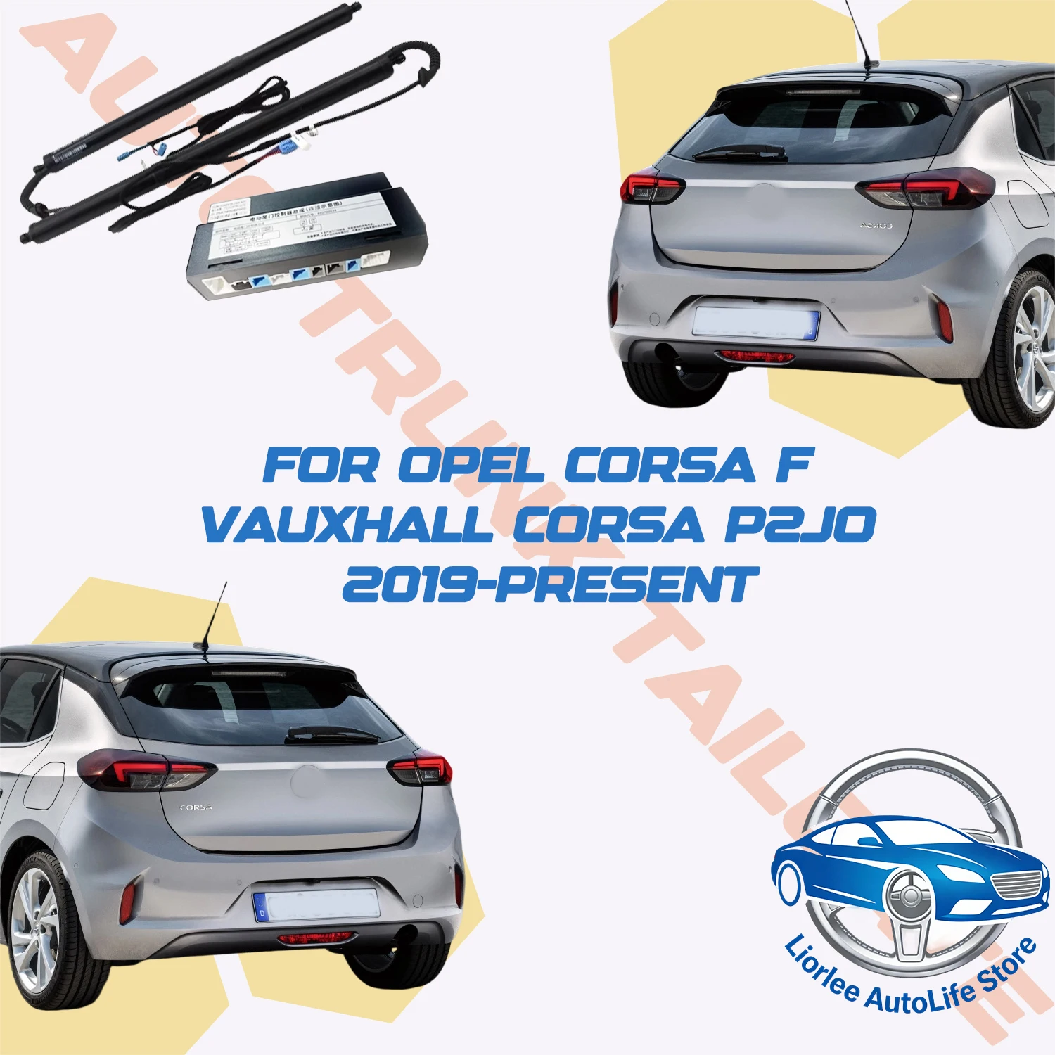 Электропривод багажника для Opel Corsa F Vauxhall Corsa P2JO 2019-н.в., автоматический доводчик задней двери, упор для открывания багажника
Электропривод багажника для Opel Corsa F Vauxhall Corsa P2JO 2019-н.в., автоматический доводчик задней двери, упор для открывания багажника