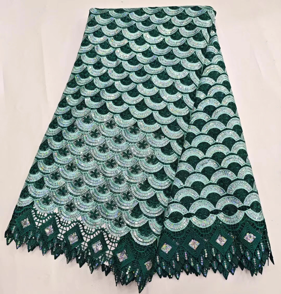 Latest Sequins Green African Cord Lace Fabric 2024 High Quality Water Soluble Nigerian Net Lace Fabric For Women Dress KHD24111
Latest Sequins Green African Cord Lace Fabric 2024 High Quality Water Soluble Nigerian Net Lace Fabric For Women Dress KHD24111