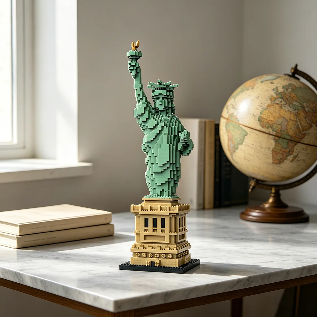 Micro Mini Blocks Liberty Statue Replica Assembly Toy Desktop Decor Ornament Adult Collectible Gift for Architecture Model Fans
Micro Mini Blocks Liberty Statue Replica Assembly Toy Desktop Decor Ornament Adult Collectible Gift for Architecture Model Fans