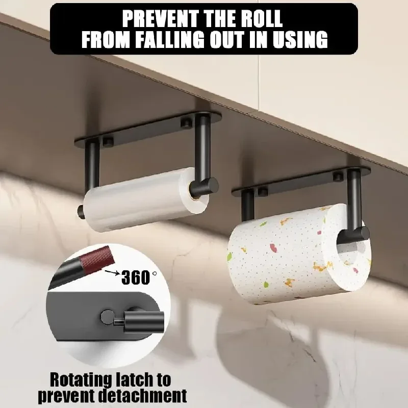 304 Stainless Steel No Drill Toilet Paper Holder, Rotating Wall Mount Tissue Rack for Bathroom, Rustproof Adhesive Roll Holder
304 Stainless Steel No Drill Toilet Paper Holder, Rotating Wall Mount Tissue Rack for Bathroom, Rustproof Adhesive Roll Holder