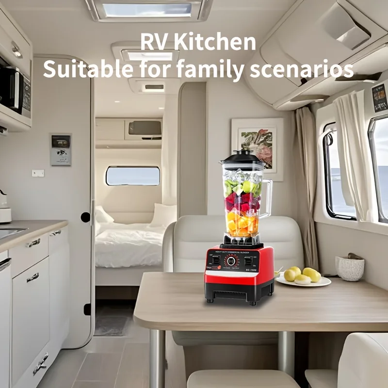 C010-Red RV Kitchen Blender, 110V-130V, Multifunctional with Wall Breaker, PP Material, Food Grinder, Ice Crusher, Compact Desig
C010-Red RV Kitchen Blender, 110V-130V, Multifunctional with Wall Breaker, PP Material, Food Grinder, Ice Crusher, Compact Desig